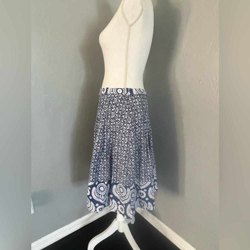 MICHAEL Michael Kors Blue and White Skirt size 10 - Picture 3 of 10